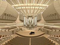 So wird der große Saal nach der Montage der Orgel aussehen. (Bild: Glatter-Götz)