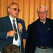 Alexander Kluge (rechts) mit Naum Klejman, dem Direktor des Musei Kino 