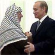 Jassir Arafat zu Besuch bei Wladimir Putin im Kreml, 19.8.2000 (Foto: Russisches TV)
