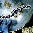 Die Sodbusinessbank wird der Geldwäsche bezichtigt (Karrikatur: gazeta.ru)