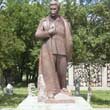 Dieser Stalin hatte mehr Glück als der Lenin in Zarskoje Selo - er steht im Skulpturengarten am Moskauer Haus der Künstler.